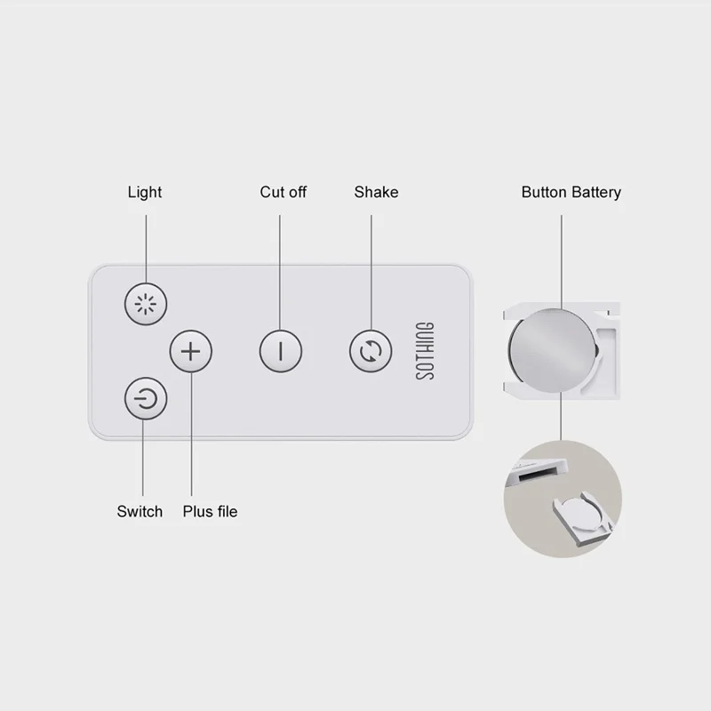 SOTHING Muguet Multifunction Desktop Fan Night Light USB Rechargeable Cooling Fan with Remote Control - Green