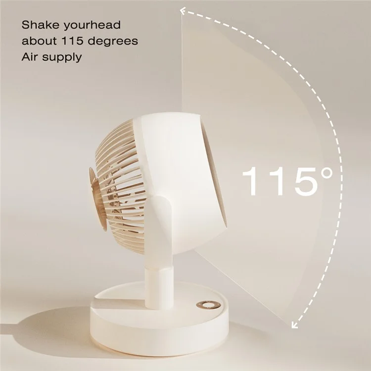 SOTHING Tischventilator 5 Windgeschwindigkeiten USB betrieben Tragbarer Lüfter, EU-Stecker 
