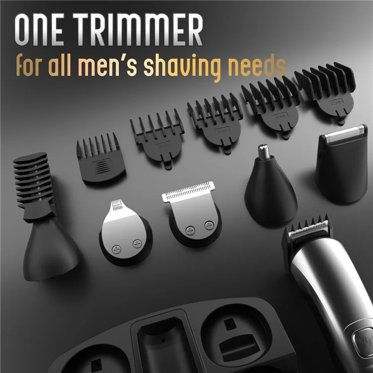 UFREE UF-1176 Multifunktionales Smart Hair Grooming Kit Elektrischer Haarschneider, Digitales Display Rasierer