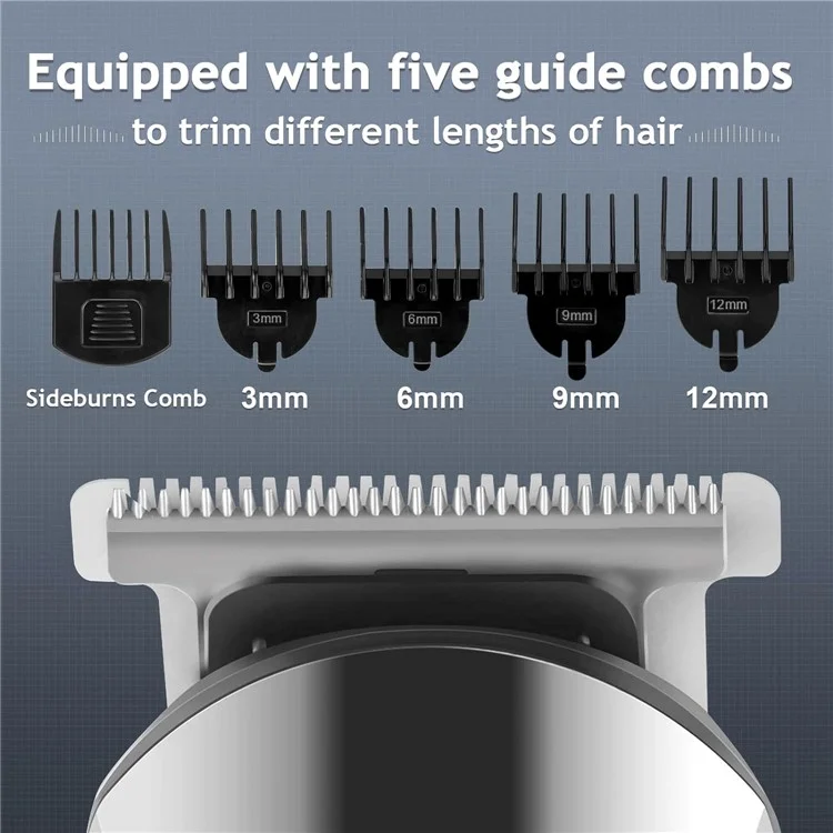 UFREE UF-1176 Multifunktionales Smart Hair Grooming Kit Elektrischer Haarschneider, Digitales Display Rasierer