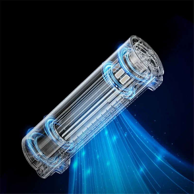 F80 bilplads bag mini ventilator skrivebordsbærbar køleventilator - Grå