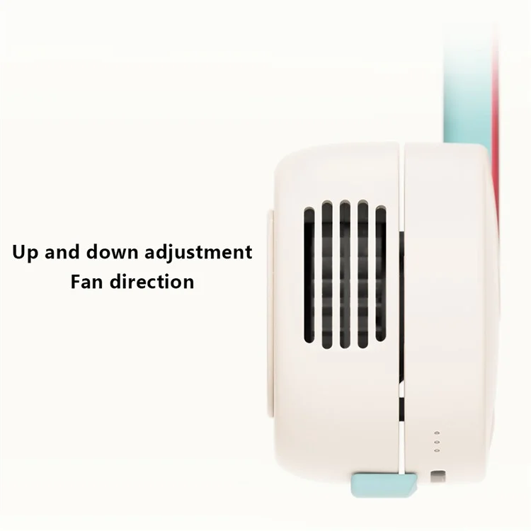 ZOYZOII F8 Ventilateur de Refroidissement à Trois Vitesses pour Enfants, Ventilateur à Cou Sans Lames - Noeud Papillon