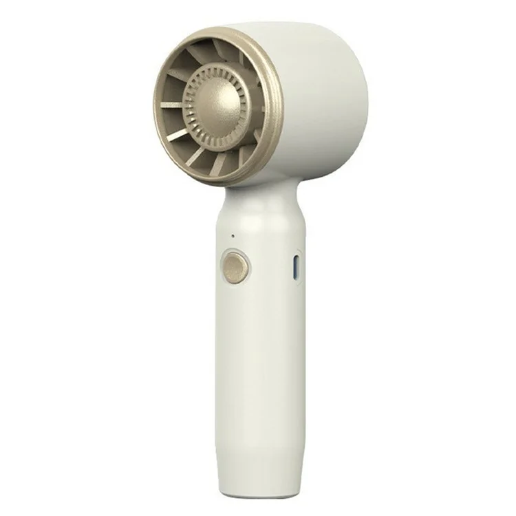 Ventilateur de poche rechargeable par USB FS18 Mini, à haute vitesse et turbine - Couleur Abricot Clair