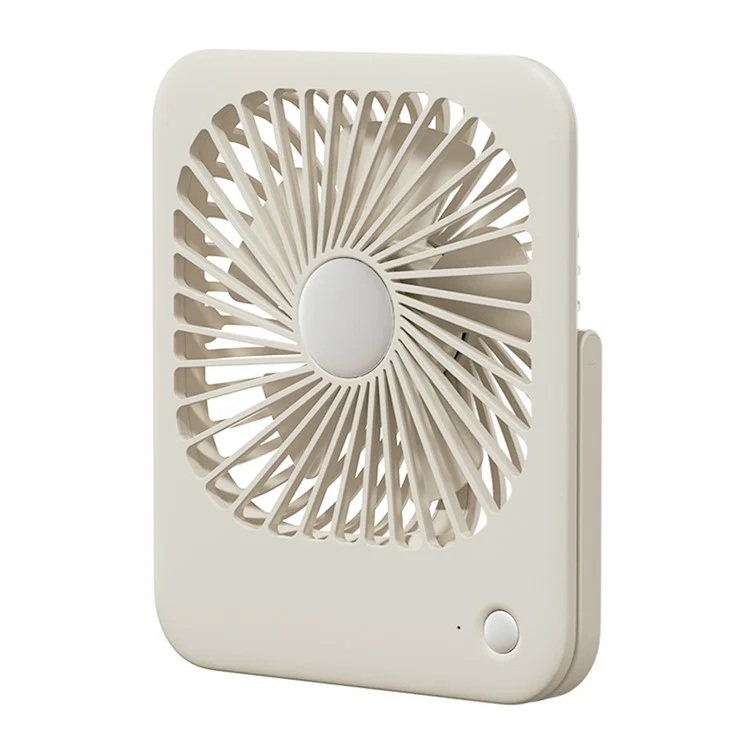 L-02 Ultra Thin Foldable Desktop Fan Three Speeds Adjustable Silent Hanging Fan - White
