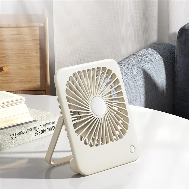 Ventilador de Escritorio Plegable Ultra Delgado L-02 Tres Velocidades Ventilador de Colgantes Silencioso Ajustable - Blanco