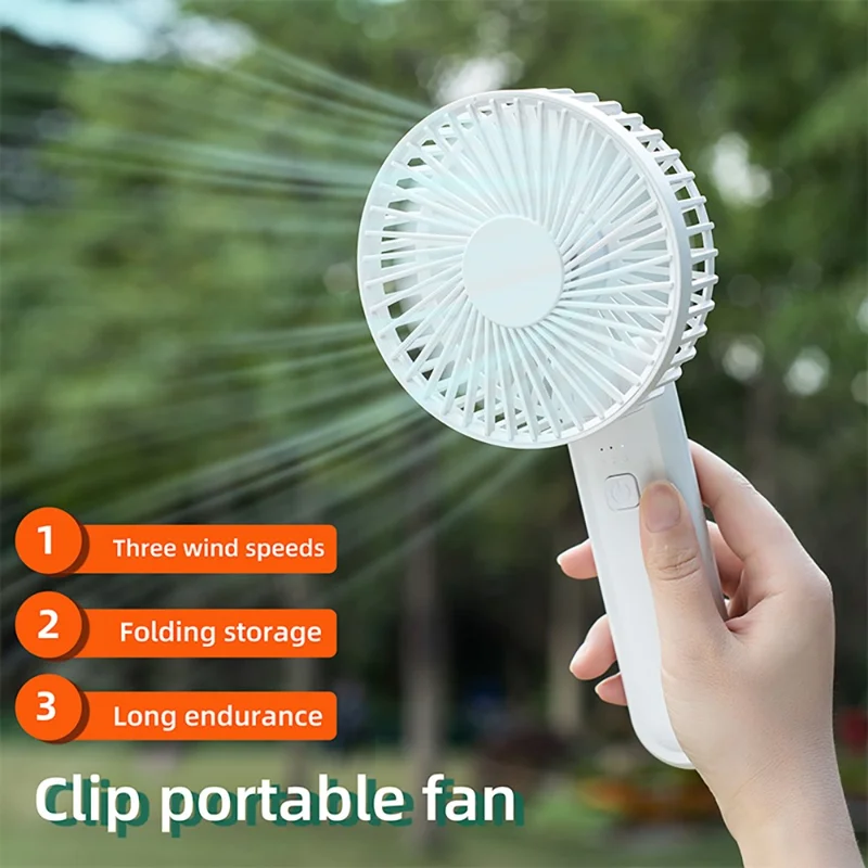 k37 120x126x255MM Portable Fan Rechargeable Clip Design Personal Summer Cooler - Light Green