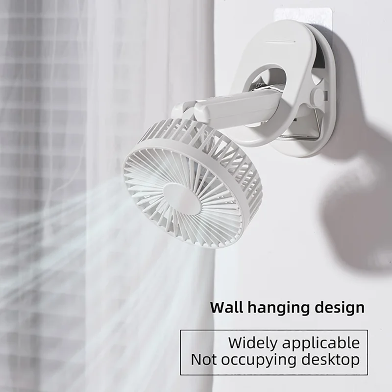 k37 120x126x255MM Portable Fan Rechargeable Clip Design Personal Summer Cooler - Light Green