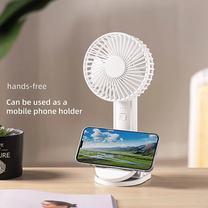 k37 120x126x255MM Portable Fan Rechargeable Clip Design Personal Summer Cooler - Light Green