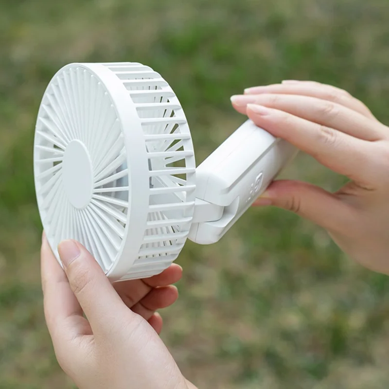 k37 120x126x255MM Portable Fan Rechargeable Clip Design Personal Summer Cooler - Light Green