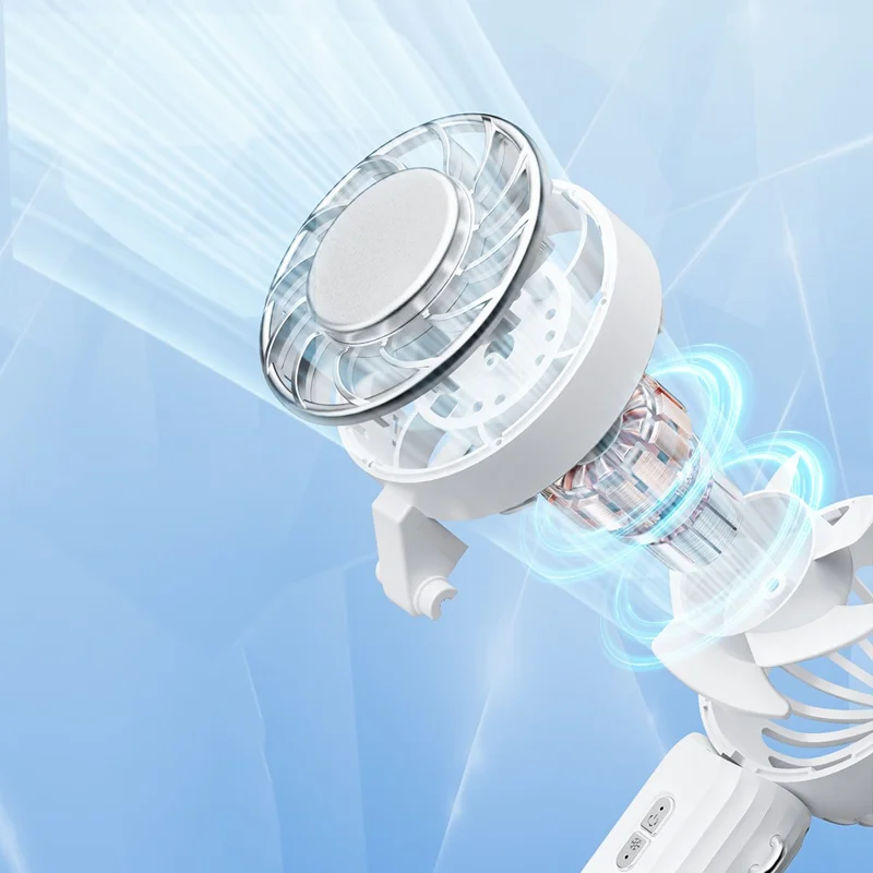 K36 Portable Mini Summer Fan Cold Compress Function Handheld Desktop Cooling Fan - Light Green