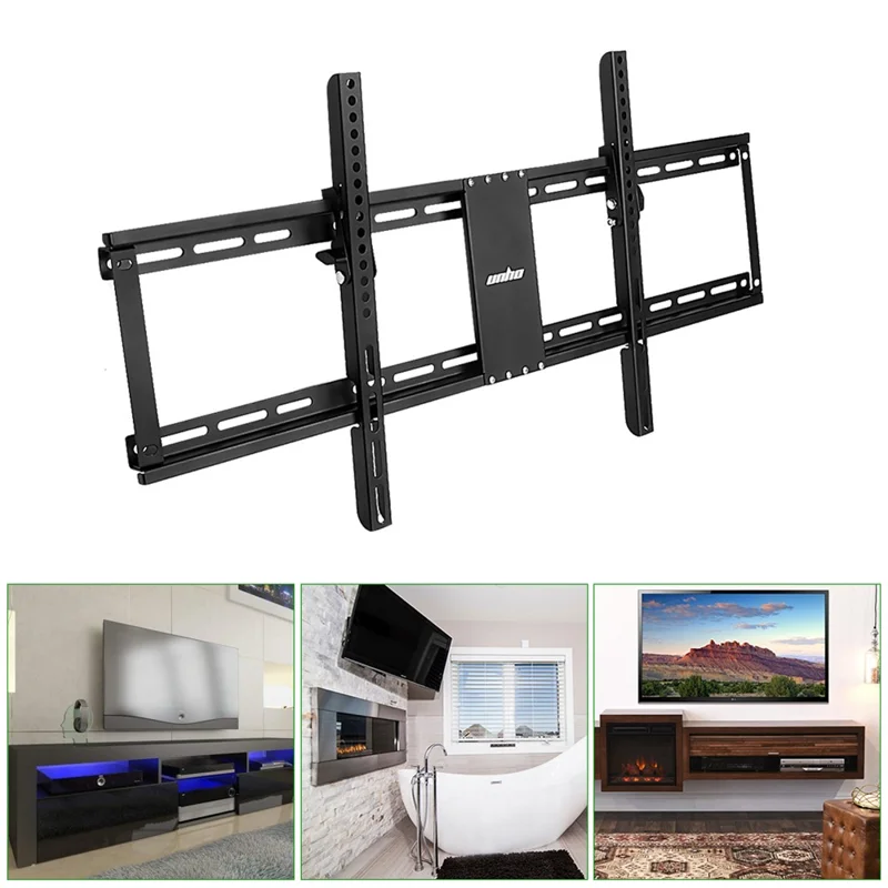 UNHO Cold Rolled Steel 32-85 Inch TV Wall Mount Bracket for LED LCD OLED TVs