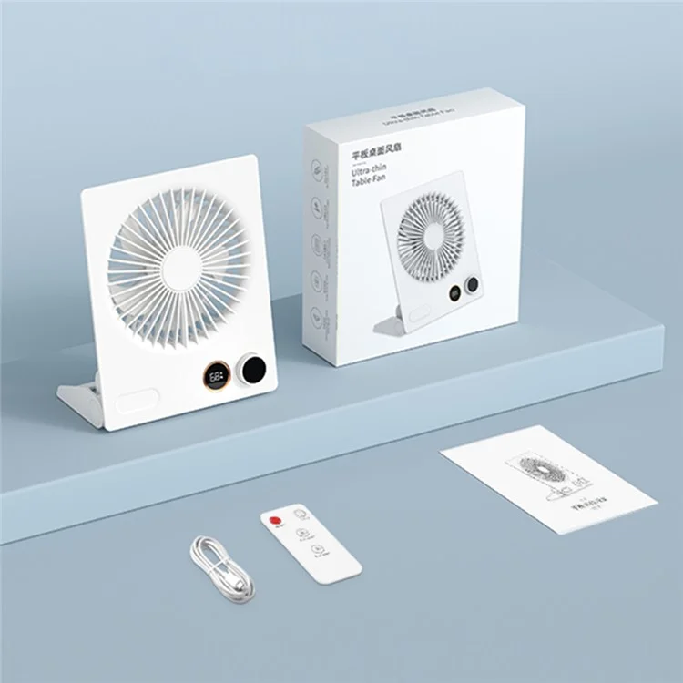 N15 Desktop Hanging USB Fan Pliable Vent Puissant pour la Maison, la Cuisine, le Bureau - Blanc