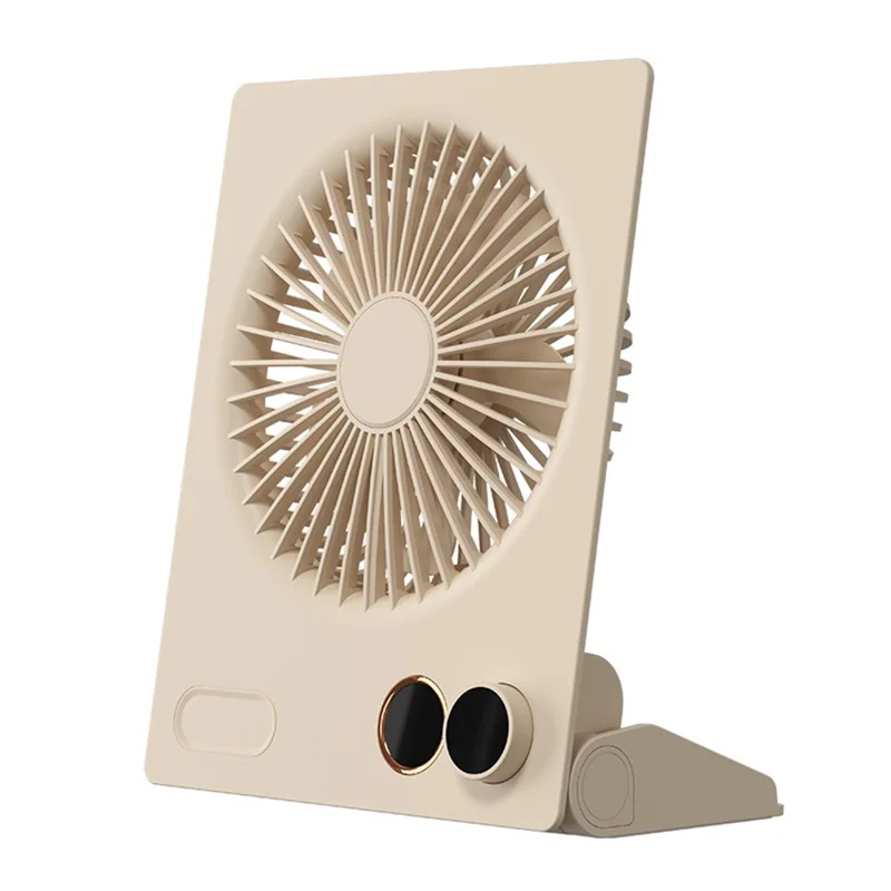 N15 Desktop Hanging USB Fan Foldable Strong Wind Cooler for Home Kitchen Office - Apricot