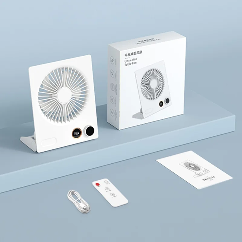 N15 Desktop Hanging USB Fan Foldable Strong Wind Cooler for Home Kitchen Office - Apricot