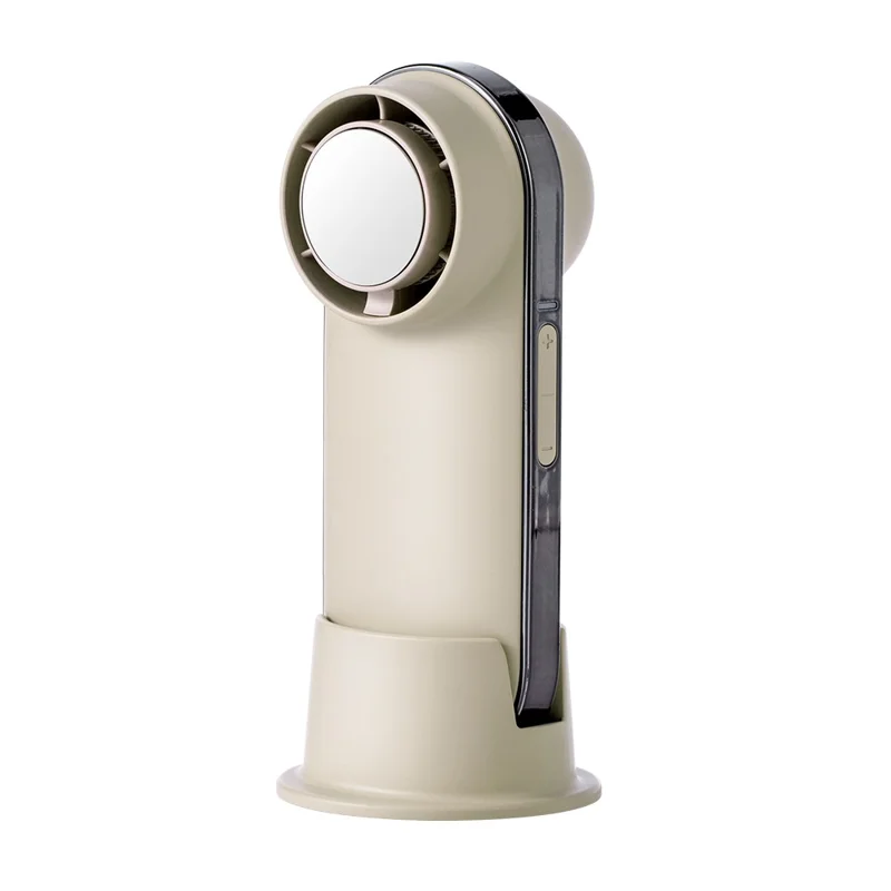 F36 Handheld Summer Cooling Fan Adjustable 3-Speed Cold Compress Electric Fan - Khaki