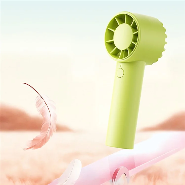 F32 Mini USB Rechargeable Cooling Fan Portable Handheld Summer Fan - Green