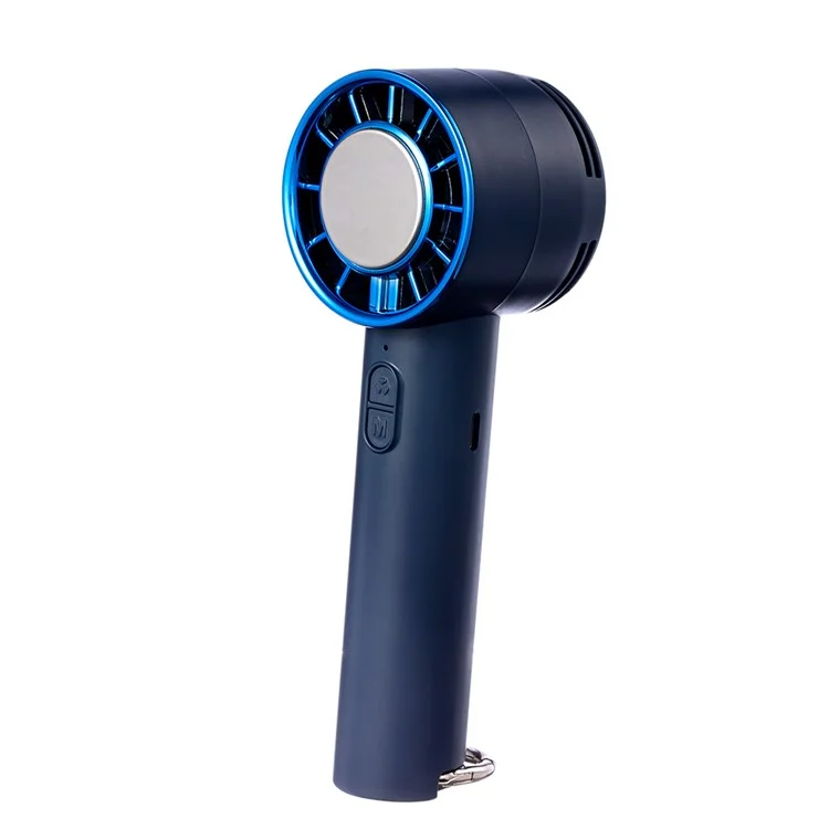 F31 3-Speed Adjustable Cooling Fan USB Rechargeable Cold Compress Summer Handheld Fan - Blue