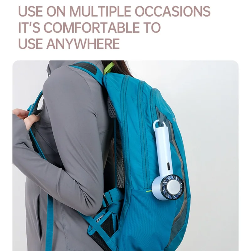 WX625 Bærbar Mini Sommerventilator, Håndholdt Køleventilator til Udendørs Brug med Kølefunktion – Hvid