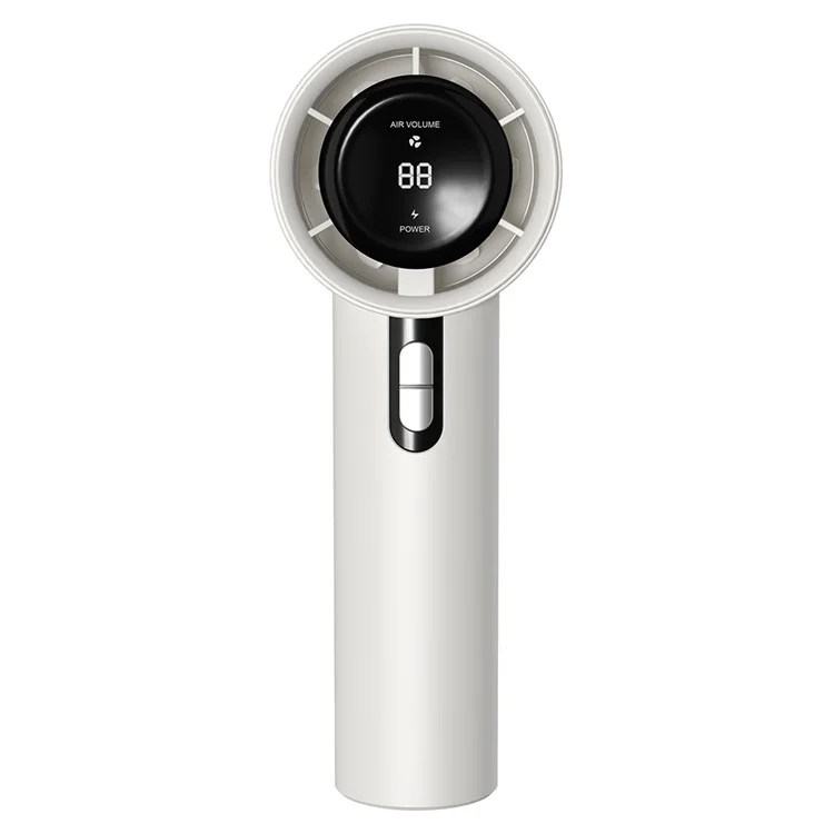 WX638 Rechargeable Cooling Fan 100 Wind Speeds High Speed Turbine Handheld Fan - White