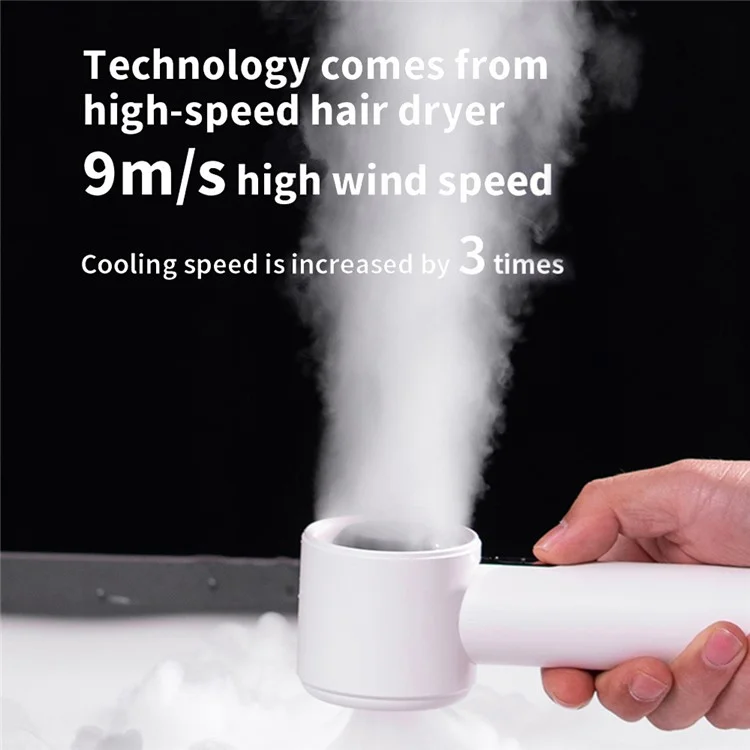 WX638 Rechargeable Cooling Fan 100 Wind Speeds High Speed Turbine Handheld Fan - White