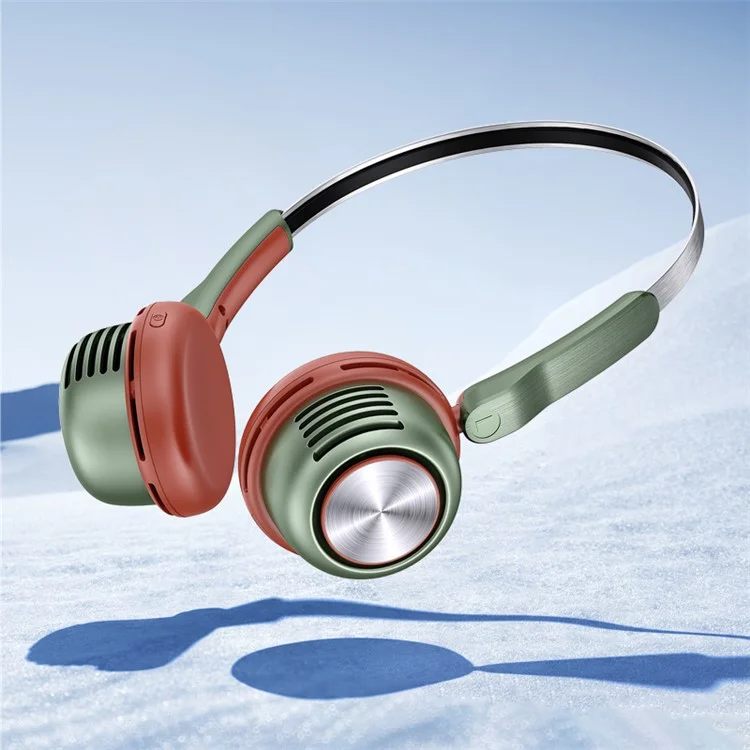 MF088 Rechargeable Hanging Neck Cooling Fan Portable 5 Wind Speeds Summer Fan - Green