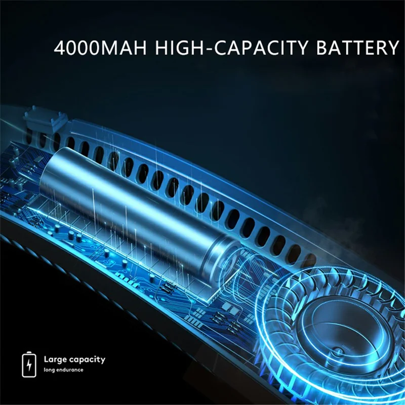 F54 Lazy Portable USB Cooling Fan Neck-Mounted Fan - Pink