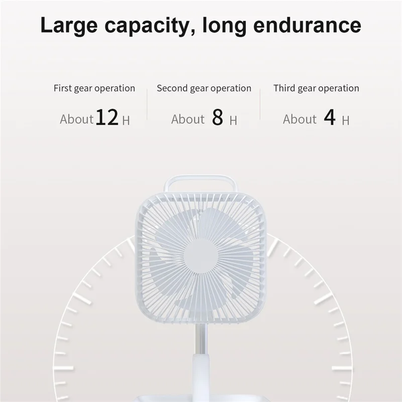 BENWIS HA-FDF Mini Desktop Fan Foldable Retractable Summer Cooling Fan - Pink