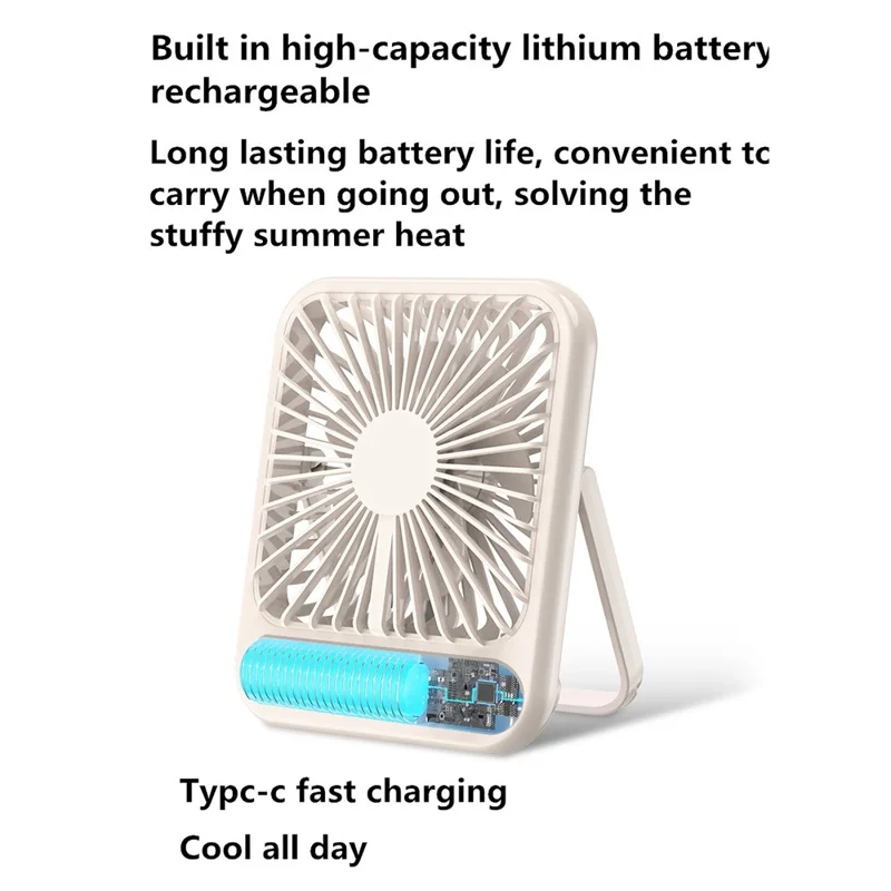 101 1-100 Gears Stepless Speed Silent Desk Fan with Triangular Support (CE / FCC Certified) - Pink