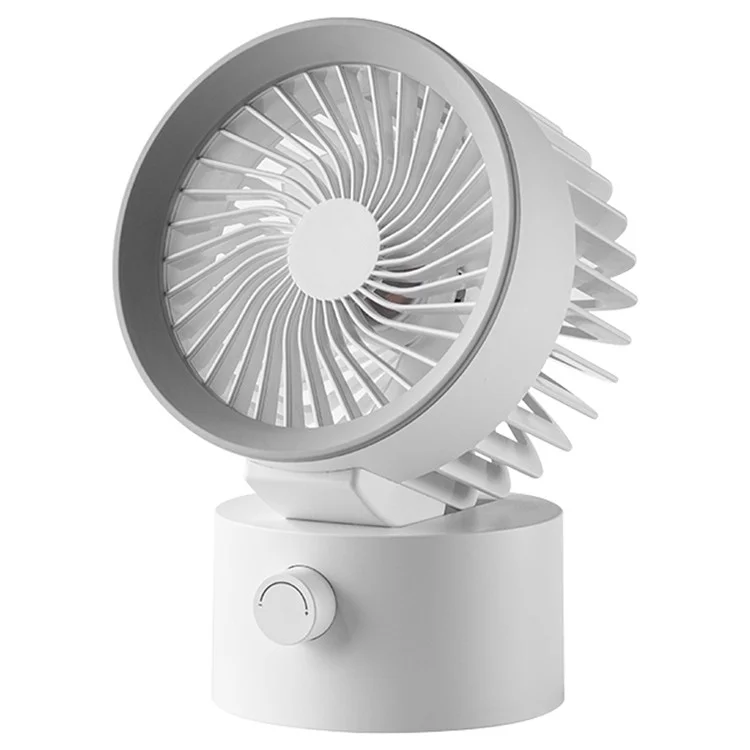 TGVI'S LLD-F87 Portable Desktop Fan Auto Rotating Cooling Fan with Long Battery Life - Beige