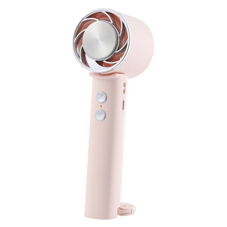 WT15 Ventilateur de poche mini portable à compression froide avec mousqueton - Rose
