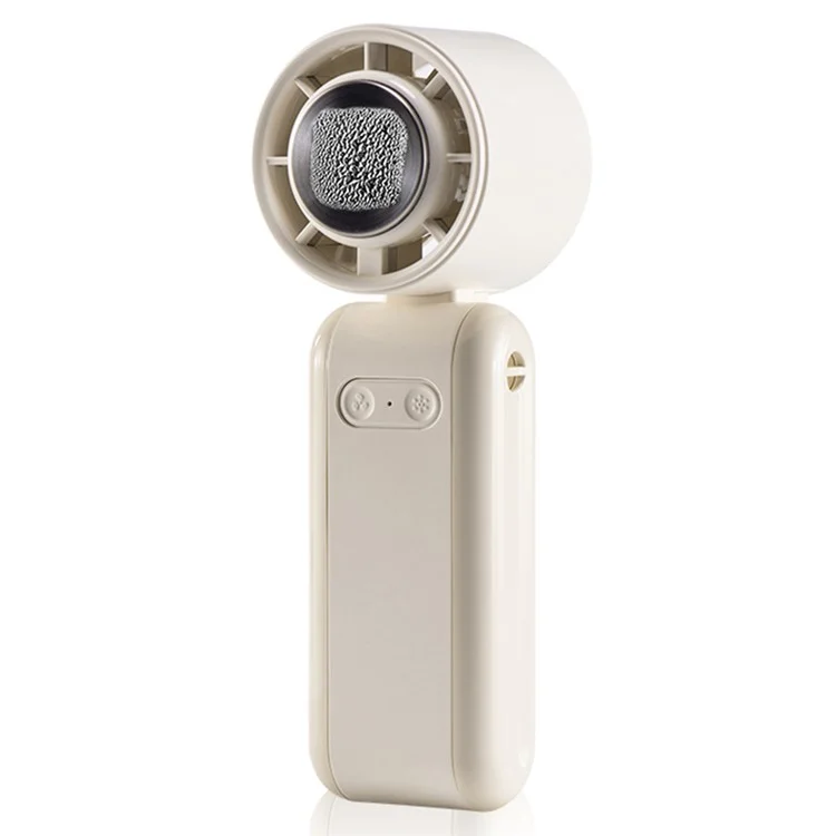 WH-10 Handheld Fan with Ice Cooler 100 Speed Adjustable Rechargeable 10500RPM Cooling Fan - Beige