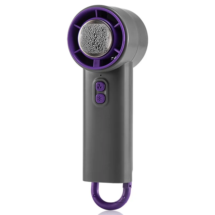 Ventilador de mano WH-13 de 10500 RPM, 100 velocidades, ventilador de hielo refrigerante con batería recargable de 3600 mAh, Turbo Fan - Gris Oscuro