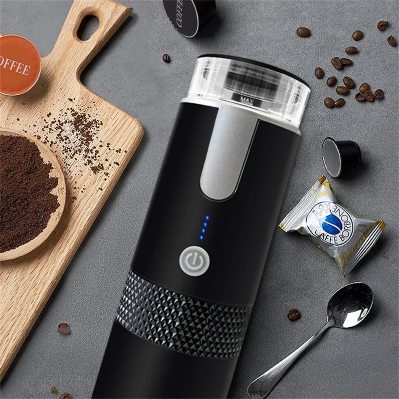 Portable Espresso Machine Capsule / Ground Coffee Compatible Rechargeable Electric Coffee Maker (BPA Free, No FDA)