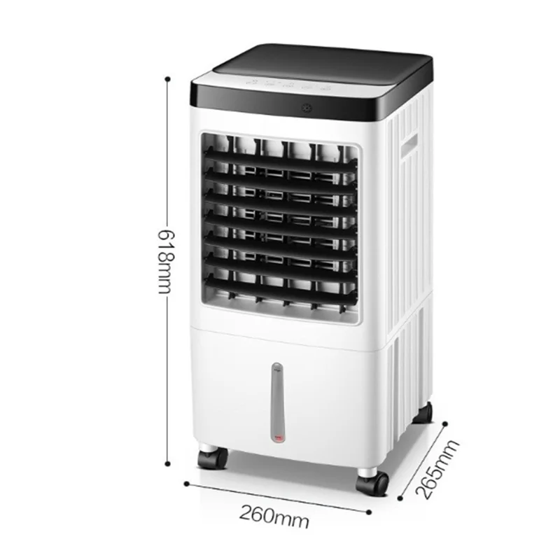 Portable Air Cooler Home Remote Control Evaporative Cooling Tower Fan Humidifier - EU Plug