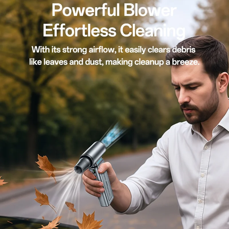 YESIDO YF19 Handheld Fan Powerful Outdoor High-Speed Wireless Portable Car Dust Blower  /  Fan  /  Vacuum Cleaner