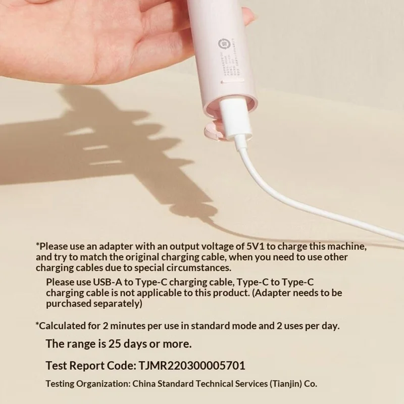 XIAOMI Mijia T200 Sonic Electric Toothbrush IPX7 Waterproof 31000VPM 2 Modes Type-C Charging Automatic Tooth Brush Gift - Blue