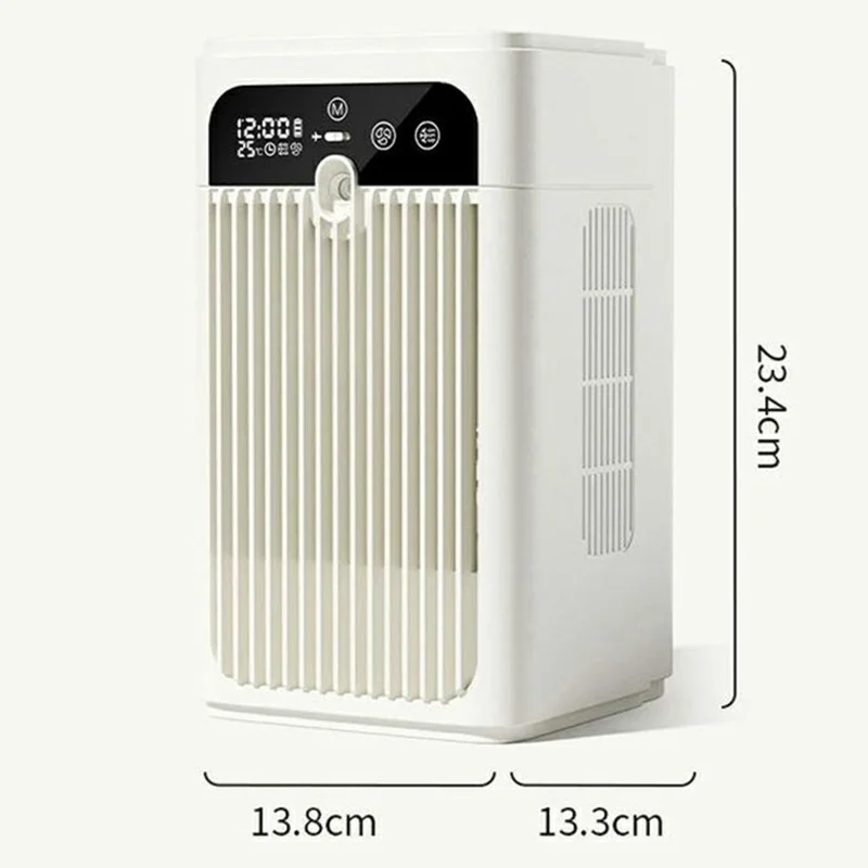 Desktop Cooling Spray Fan USB Rechargeable Mini Air Conditioner Humidifier with Timer