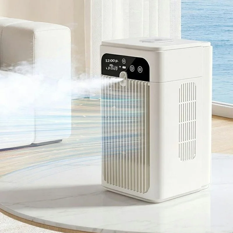 Desktop Cooling Spray Fan USB Rechargeable Mini Air Conditioner Humidifier with Timer