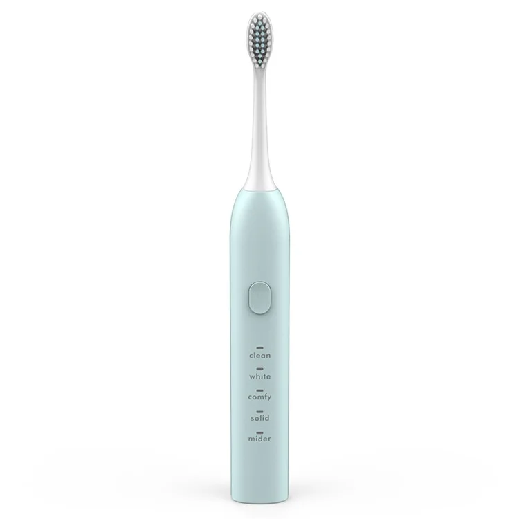 Brosse à dents électrique Sonic rechargeable USB cinq modes de brossage Brosse à dents automatique - Bleu