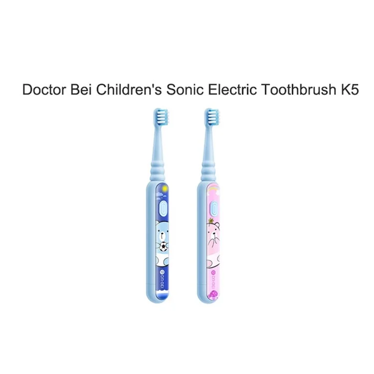 Xiaomiyoupin Dr. Pei Children Cepillo de Dientes Impermeable de Dientes Eléctrico Sonic Para Niños (versión de Historia Inteligente)