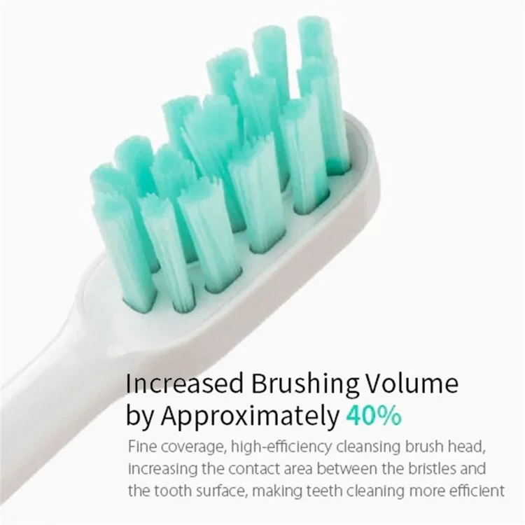 Xiaomi Mijia T500 Smart Electric Dooth Dooth Doothing Dientes Blanqueadores Impermeables Cepillo De Dientes Automático Recargable (con Certificado De FDA, Sin BPA) - Blanco