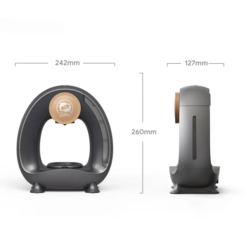 ICAFILAS Mini Q Coffee Maker Portable Americano Coffee Machine for Home Office (No FDA Certificate) - Silver / 220V EU Plug