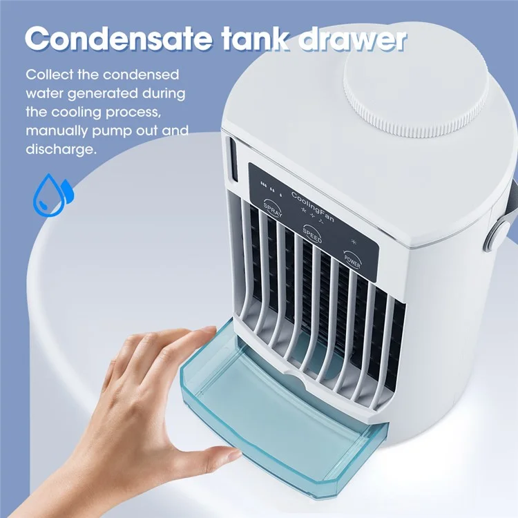 CF-008 Mini Ventilatore di raffreddamento ad acqua per casa estiva Umidificatore USB da tavolo Raffrescatore d'aria 