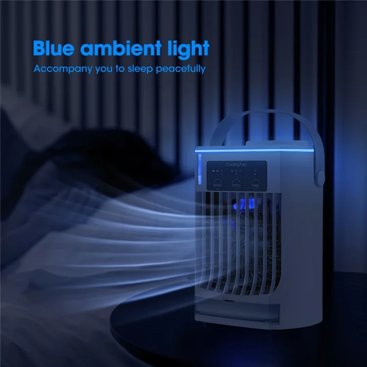 CF-008 Summer Home Mini Air Conditioning Water Cooling Fan Desktop USB Mist Diffuser Air Cooler