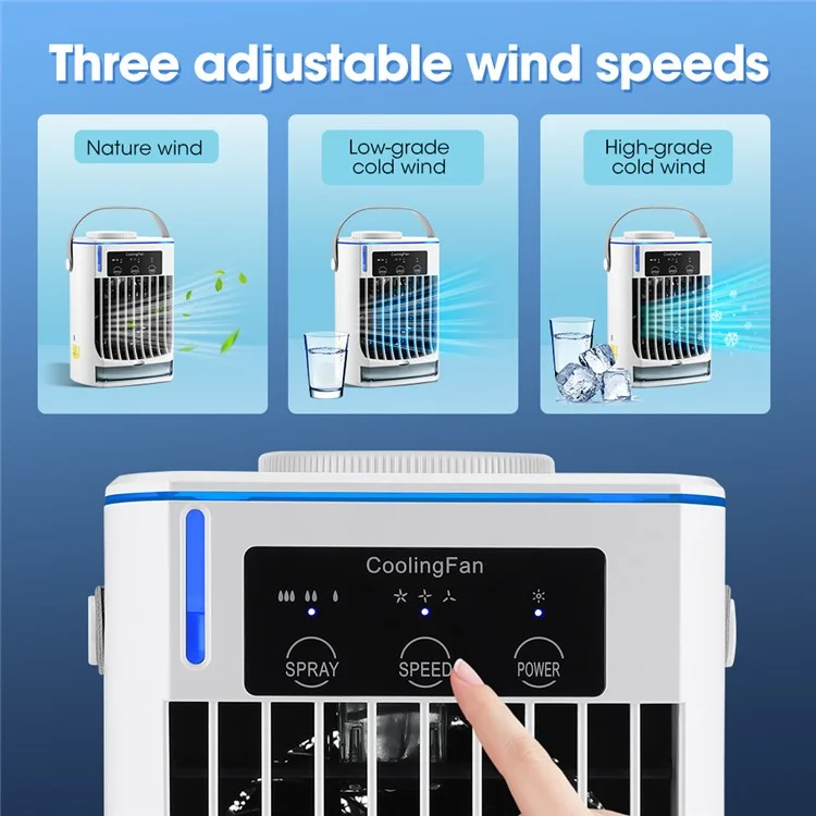 CF-008 Summer Home Mini Air Conditioning Water Cooling Fan Desktop USB Mist Diffuser Air Cooler