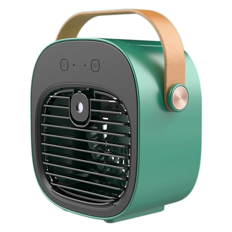 F12 Water-Cooled Fan Hanheld Nano Spray Cooling Fan Mini Desktop Air Cooler - Green