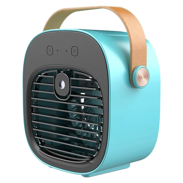 F12 Water-Cooled Fan Hanheld Nano Spray Cooling Fan Mini Desktop Air Cooler - Blue