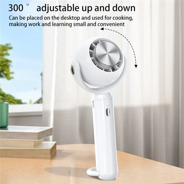 3 Gears Adjustable Summer Cooling Fan Cold Compress Handheld Electric Fan - Grün