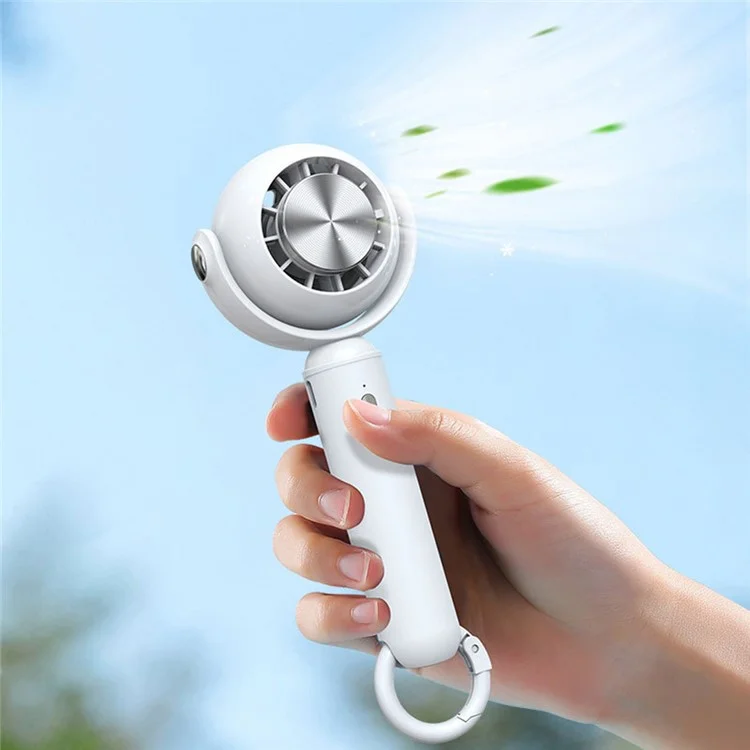 3 Gears Adjustable Summer Cooling Fan Cold Compress Handheld Electric Fan - Grün