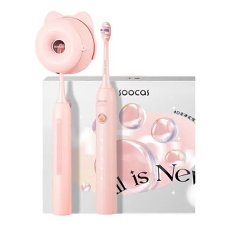 Comprar en Bulk SOOCAS D3 (Versión Global) Cepillo de Dientes Eléctrico Sónico Inteligente Cepillo de Dientes Ultrasónico Blanqueador Limpiador - Rosa